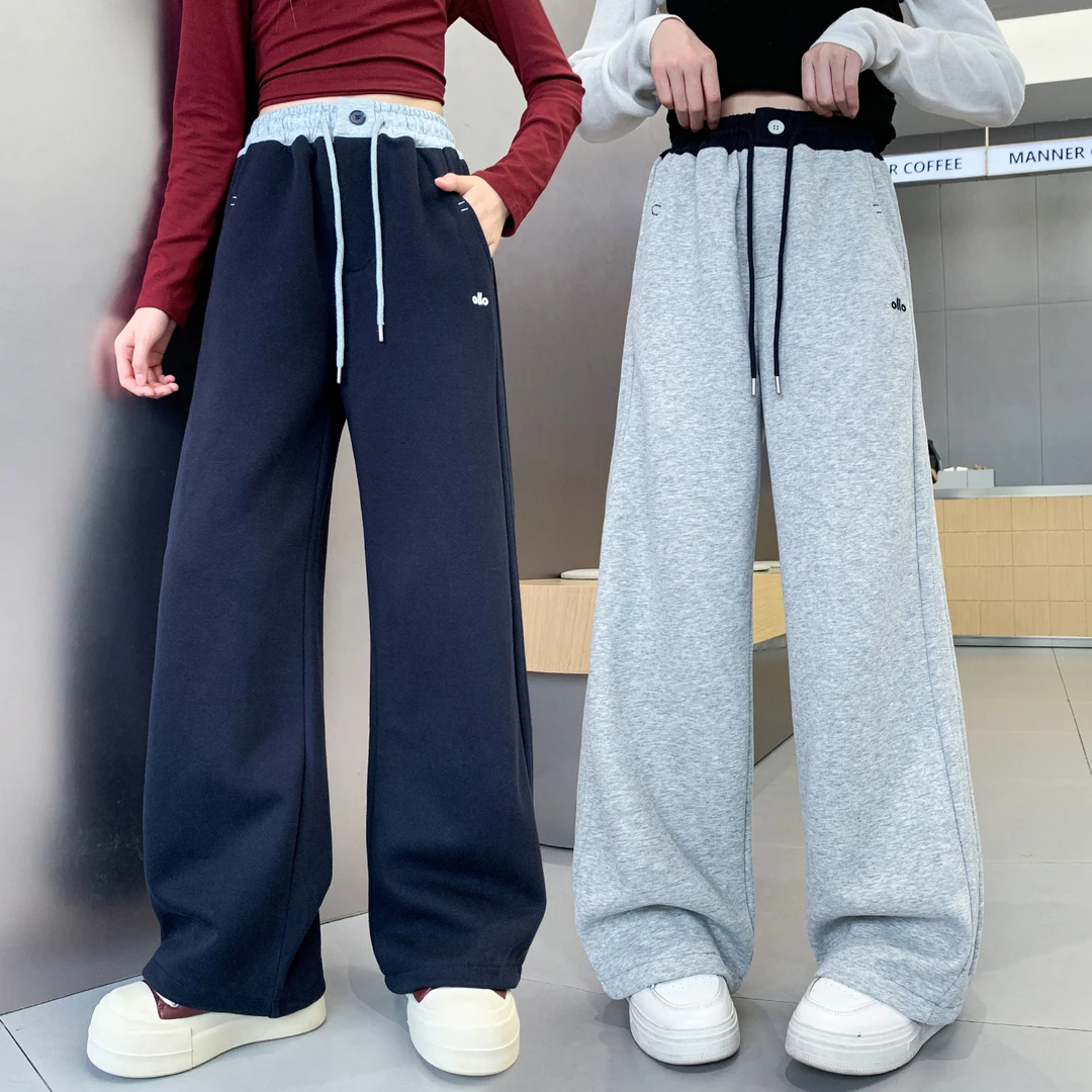 女童裤子春秋儿童运动长裤小女孩2025新款女大童秋装宽松休闲卫裤