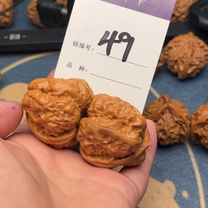 吊坠文玩核桃石*鱼三角蛙 38精修 49