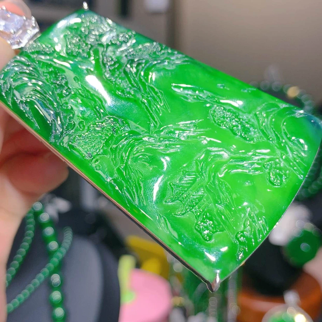 【闪购商品】翡翠未镶嵌颈饰5柒姐