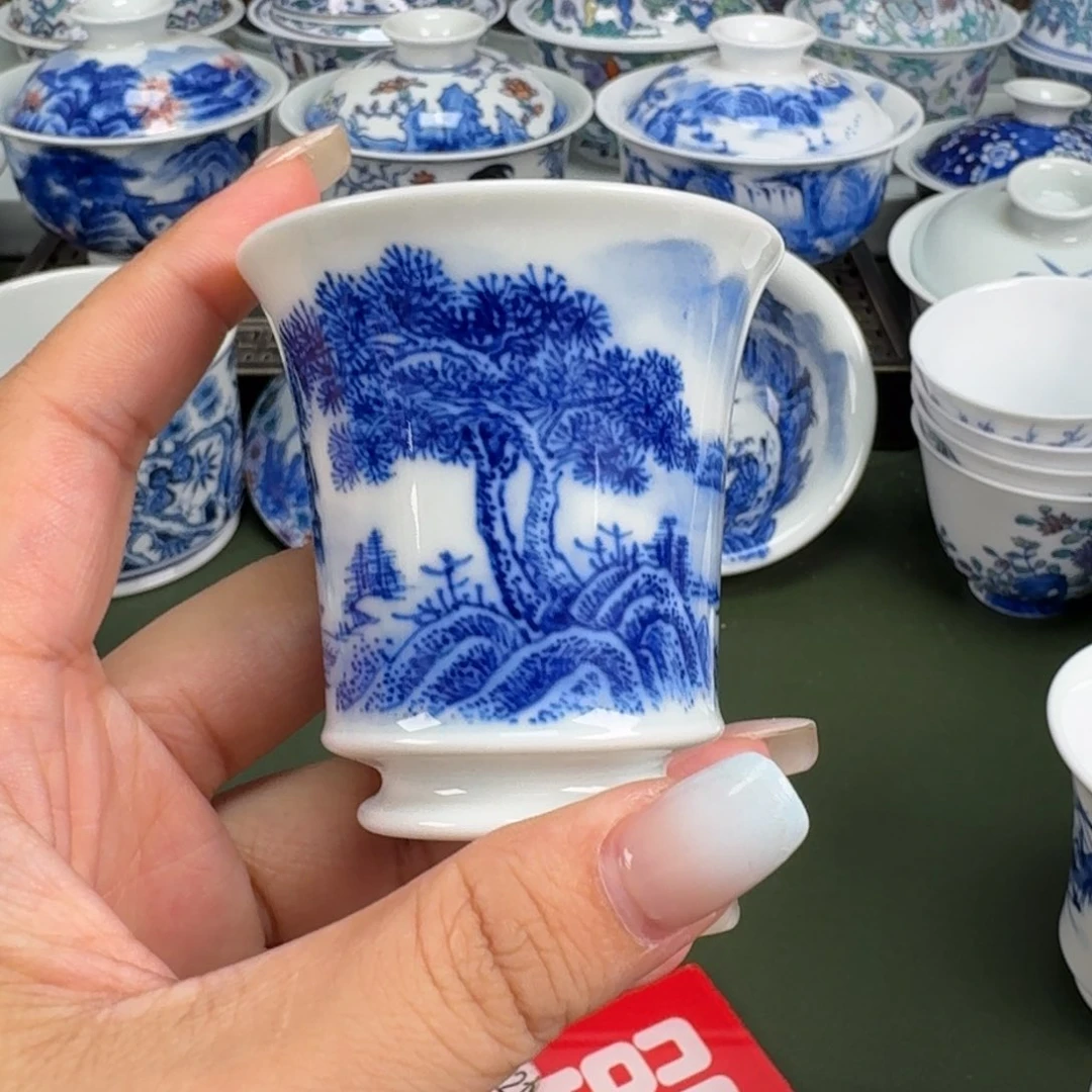 景德镇纯手工手绘茶器蒙蒙375