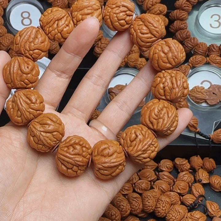 桃核手串龙纹桃核