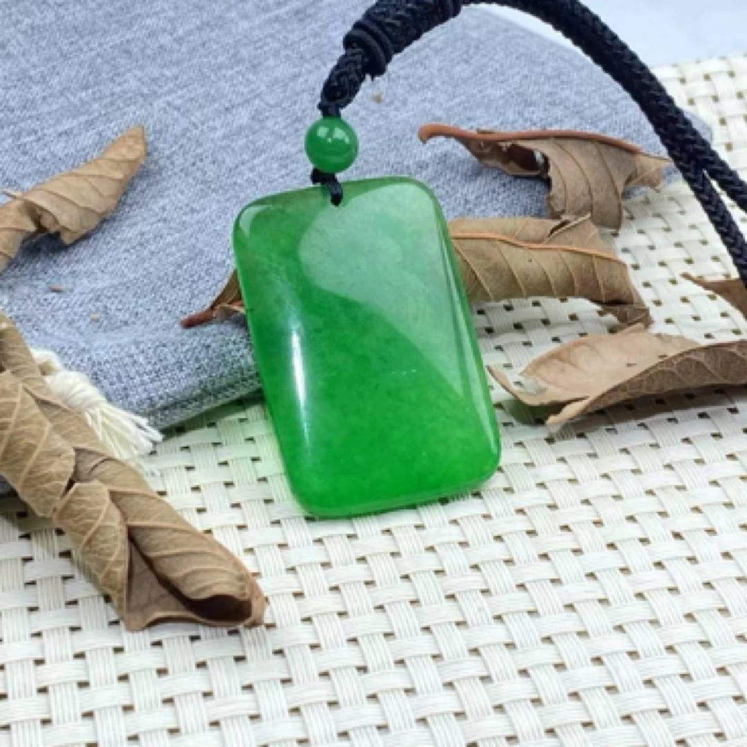 BY-877号清新大气菠菜绿无事牌吊坠多样性发一件