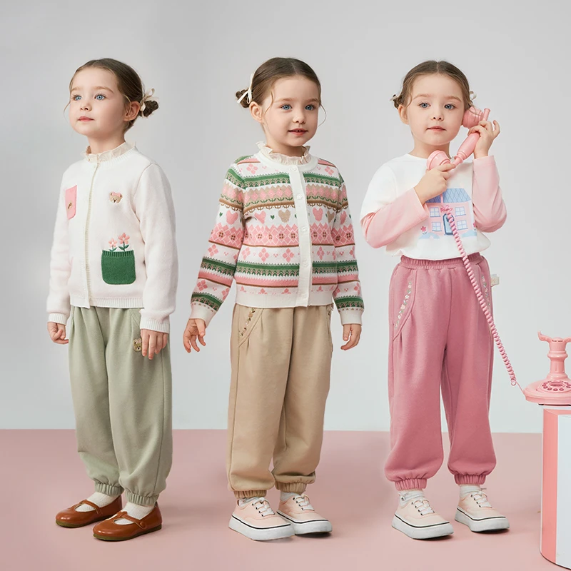 【达人专属】【索罗娜】PawinPaw童装25秋冬女宝花苞休闲裤PCTMF4981E