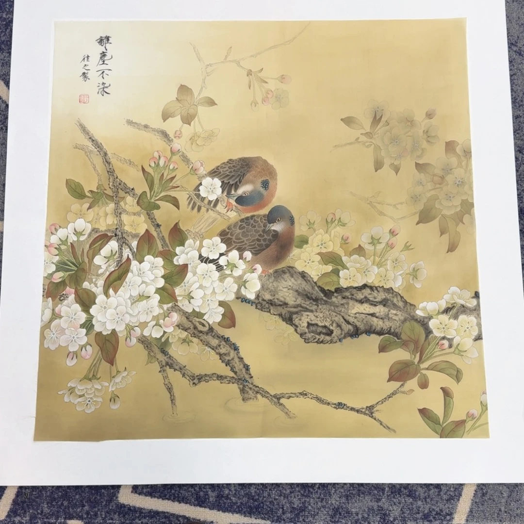 国画国画作品山水花鸟纯手绘