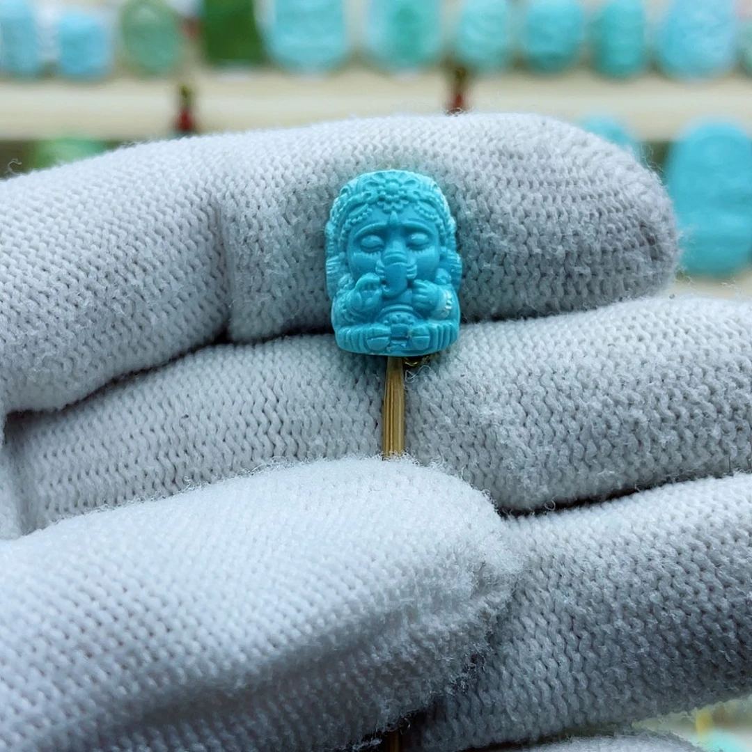 未镶嵌绿松石珠宝半成品