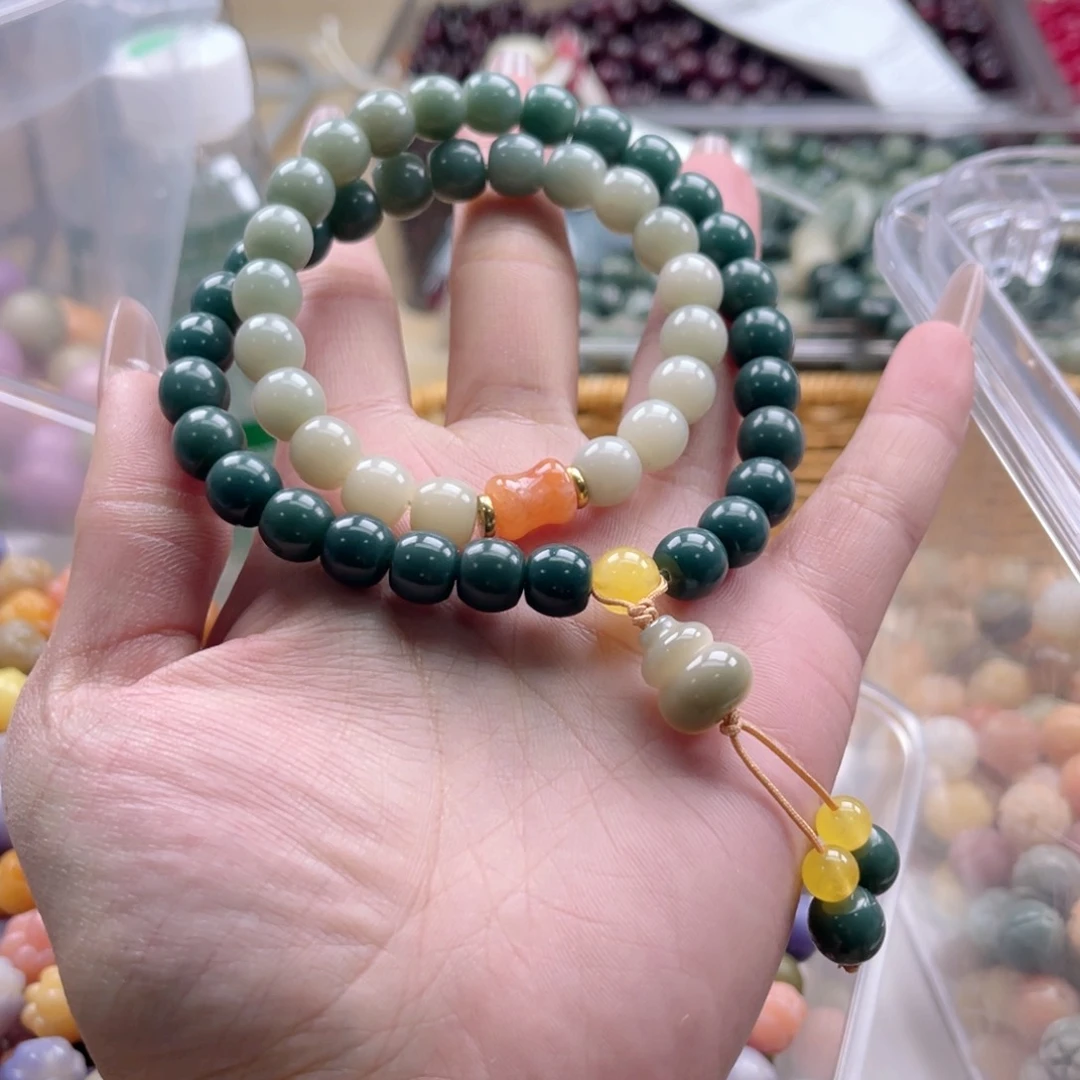 白玉菩提吊坠z9mm150颗。小酒桶福利不售后