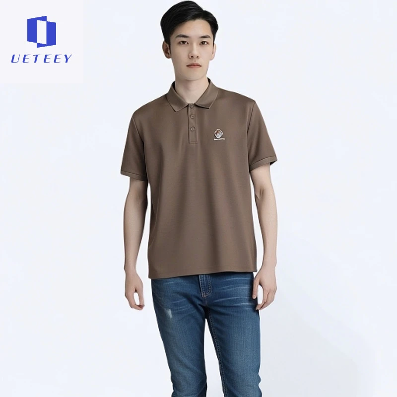 高品质POLO衫男士夏季新款翻领短袖丝光珠地棉T恤男青年百搭上衣