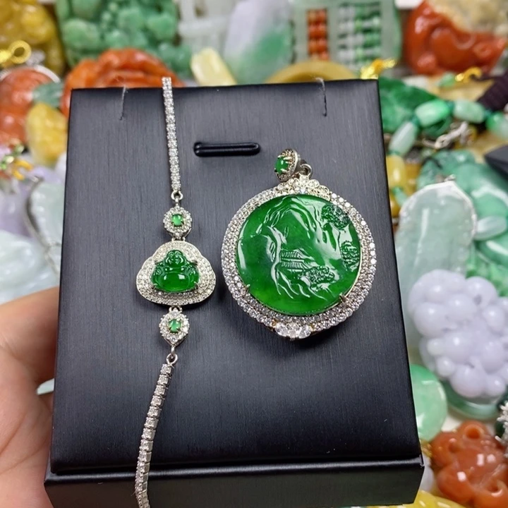 翡翠吊坠(不含链)未镶嵌缘****茶