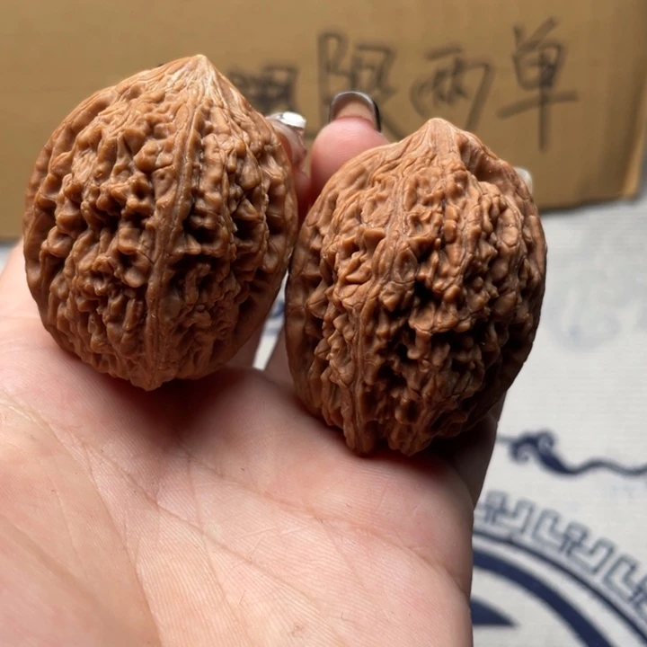 玩***枪把件文玩核桃大蒜头35