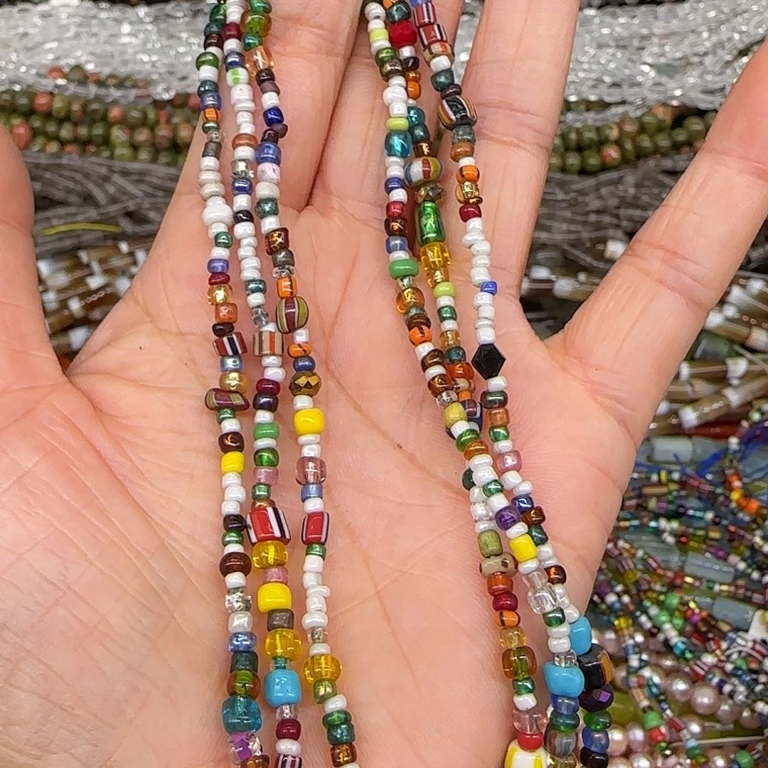 玛瑙/玉髓合金珠宝半成品老琉璃一条