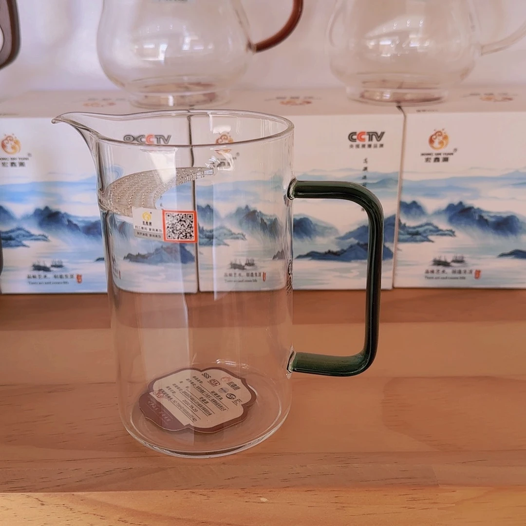 【闪购商品】高硼硅玻璃茶水分离L505湖绿