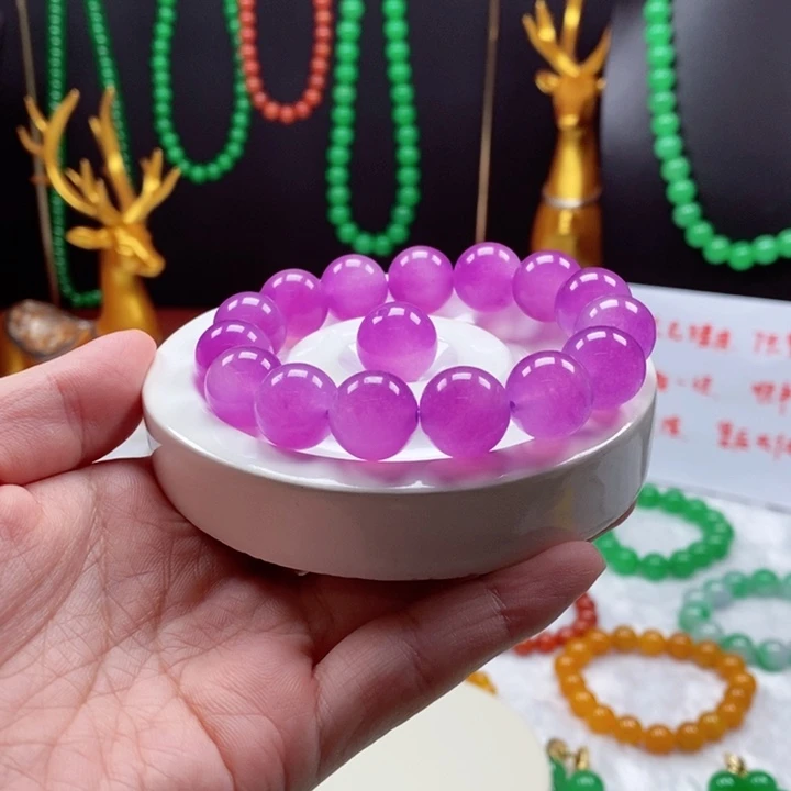 天然缅A散珠手链项链闪购链接