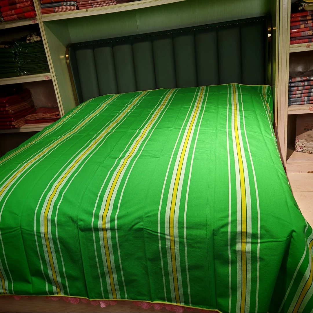 手工纯棉双人老粗布床单