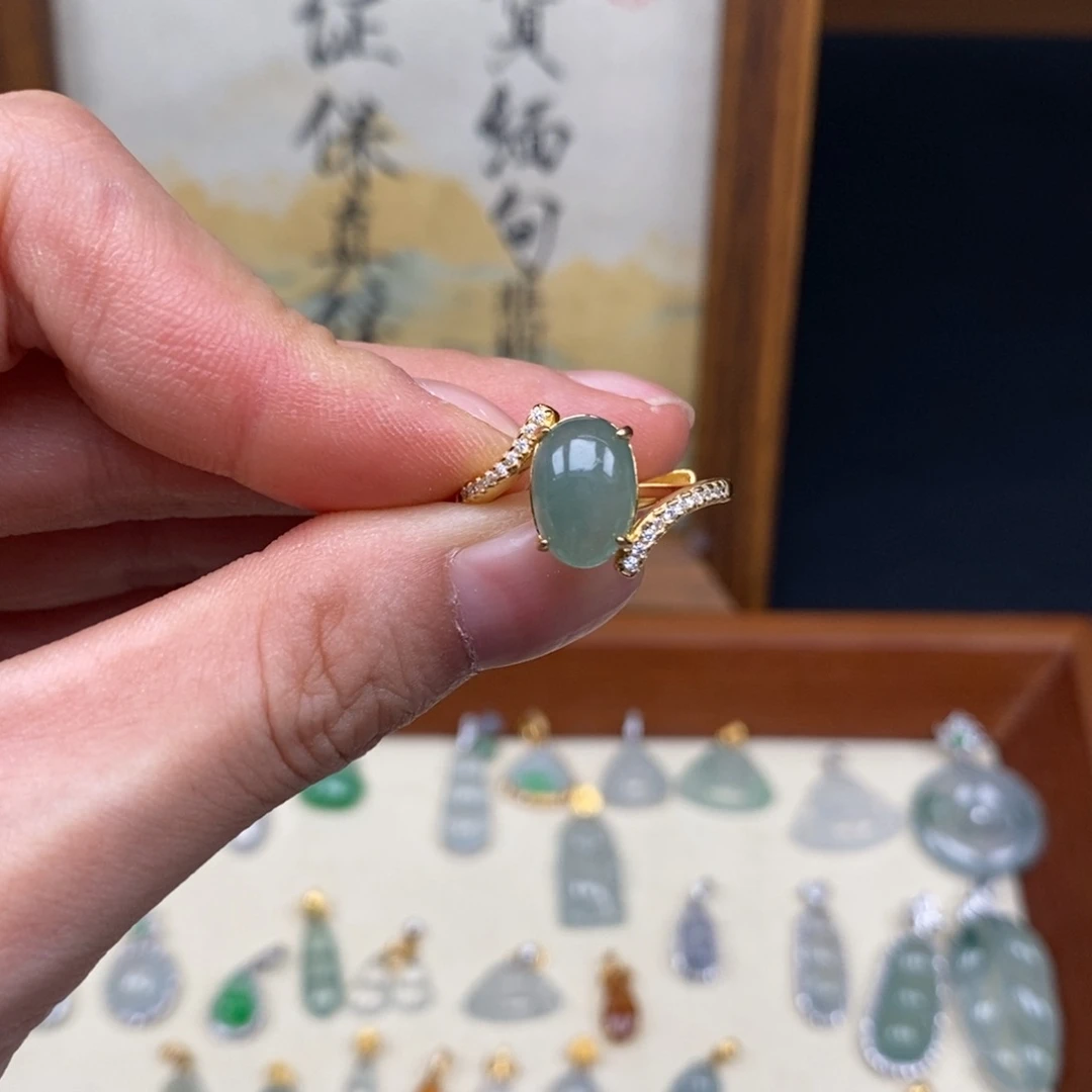 翡翠银S925镶嵌项圈