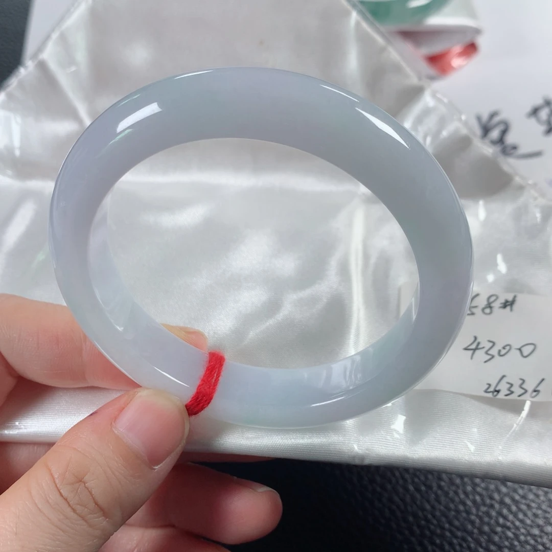 翡翠手镯未镶嵌缅甸天然翡翠手镯58圈口