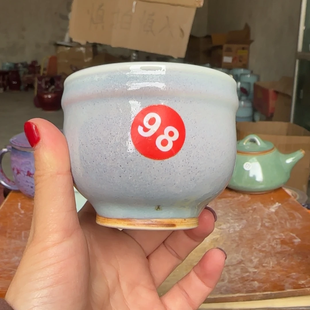 摆件瓷郑家钧窑摆件微