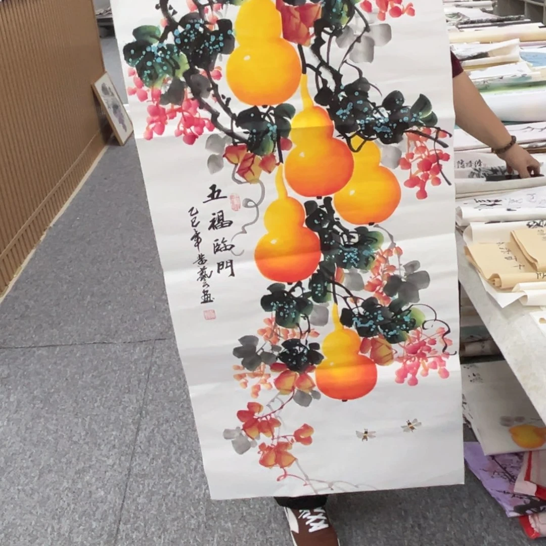 国画纯手工制作的