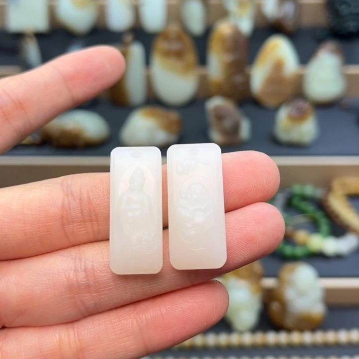 和田玉未镶嵌颈饰定制