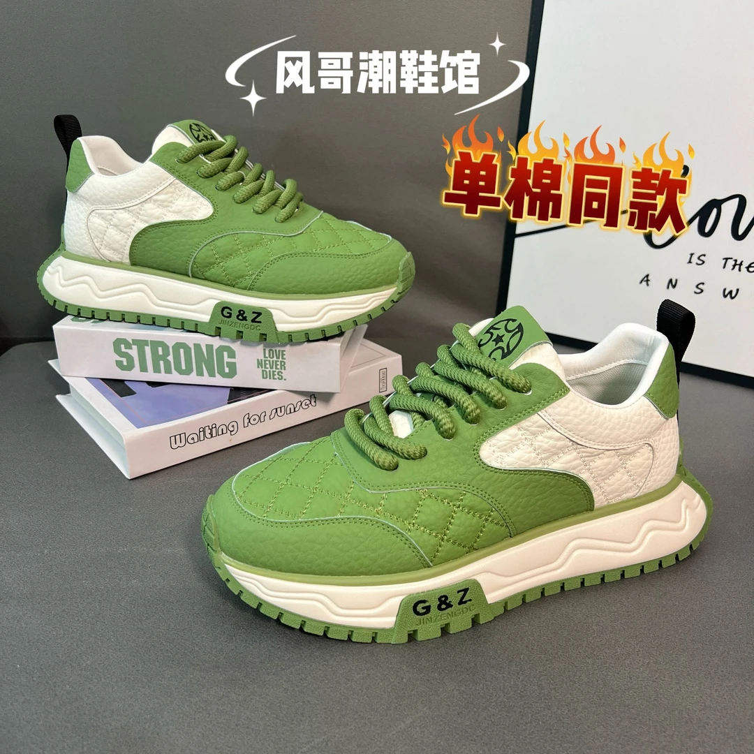 《广州潮品》888-327单棉同款秋冬季舒适百搭男士运动生活跑步鞋