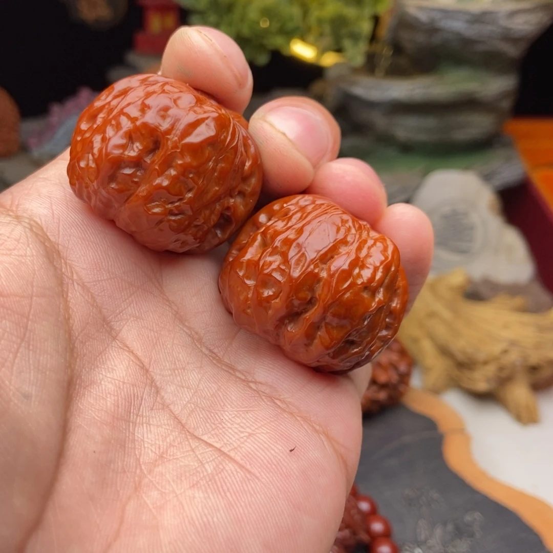 杨***文玩核桃把件蛤蟆头
