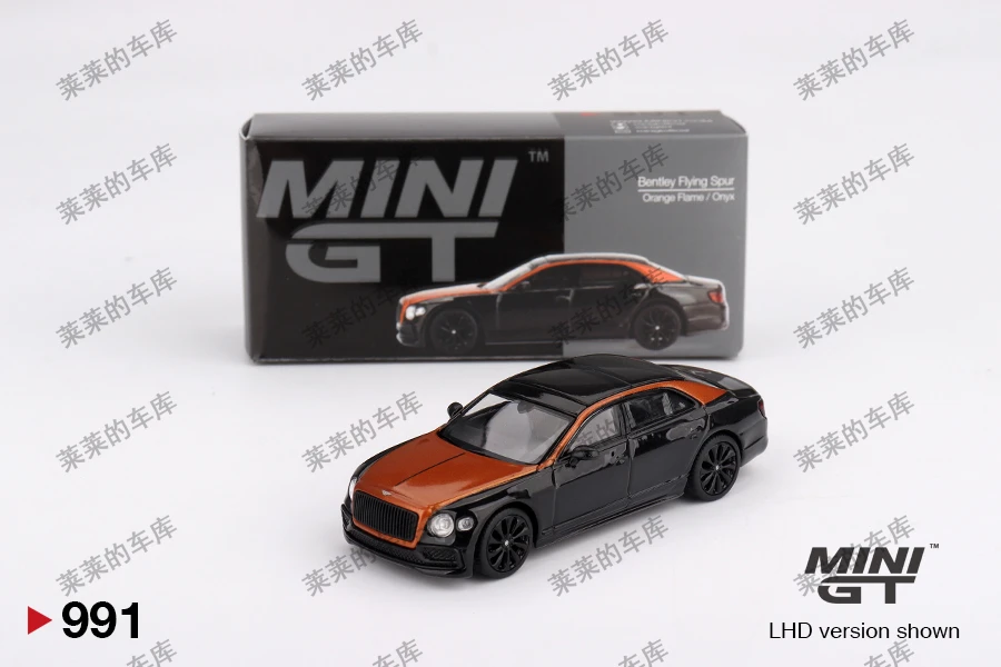 MINI GT 1:64 Bentley Flying Spur Orange Flame/Onyx #991