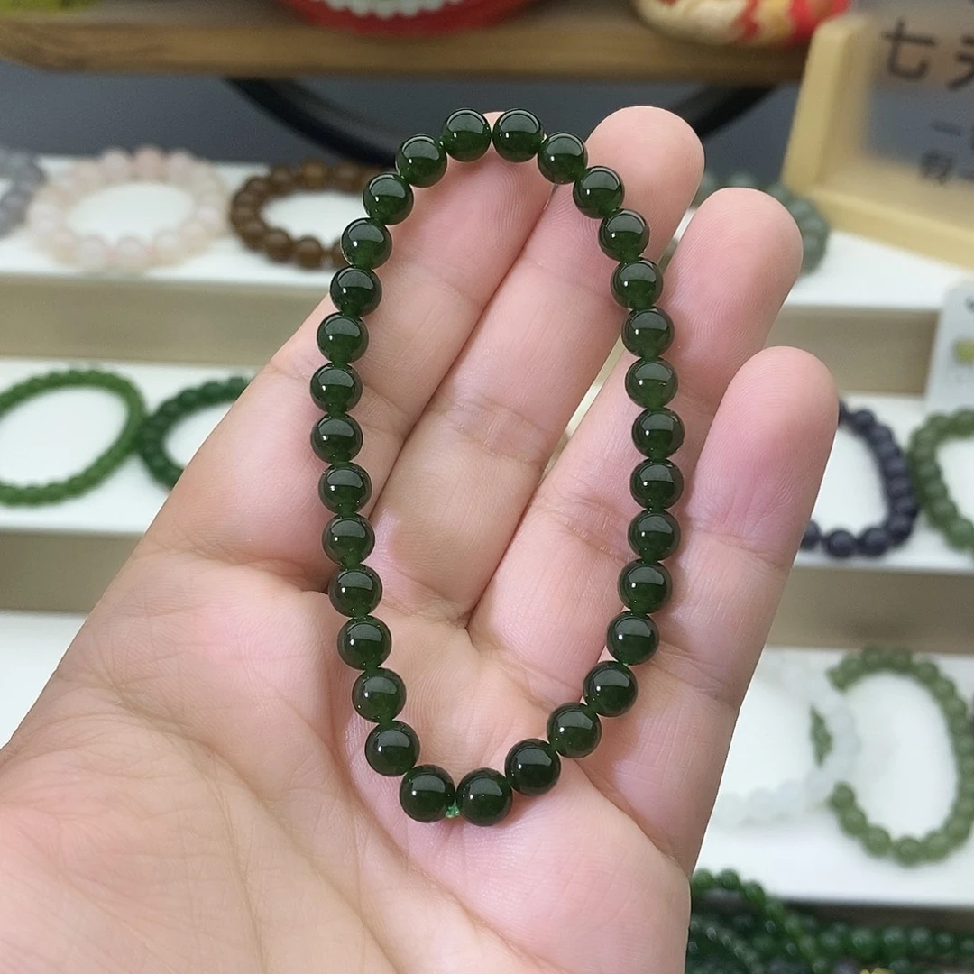不***吗和田玉未镶嵌手链