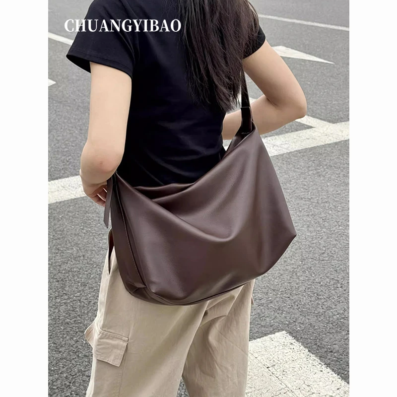 托特包大容量包包女式2025新款秋冬潮流高级感复古通勤大包斜挎包