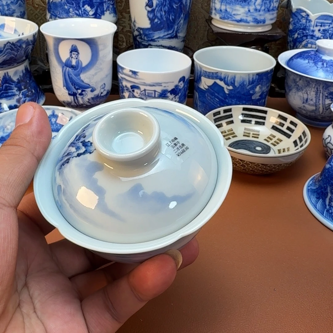 G***3杯子陶景德镇全手工手绘陶瓷