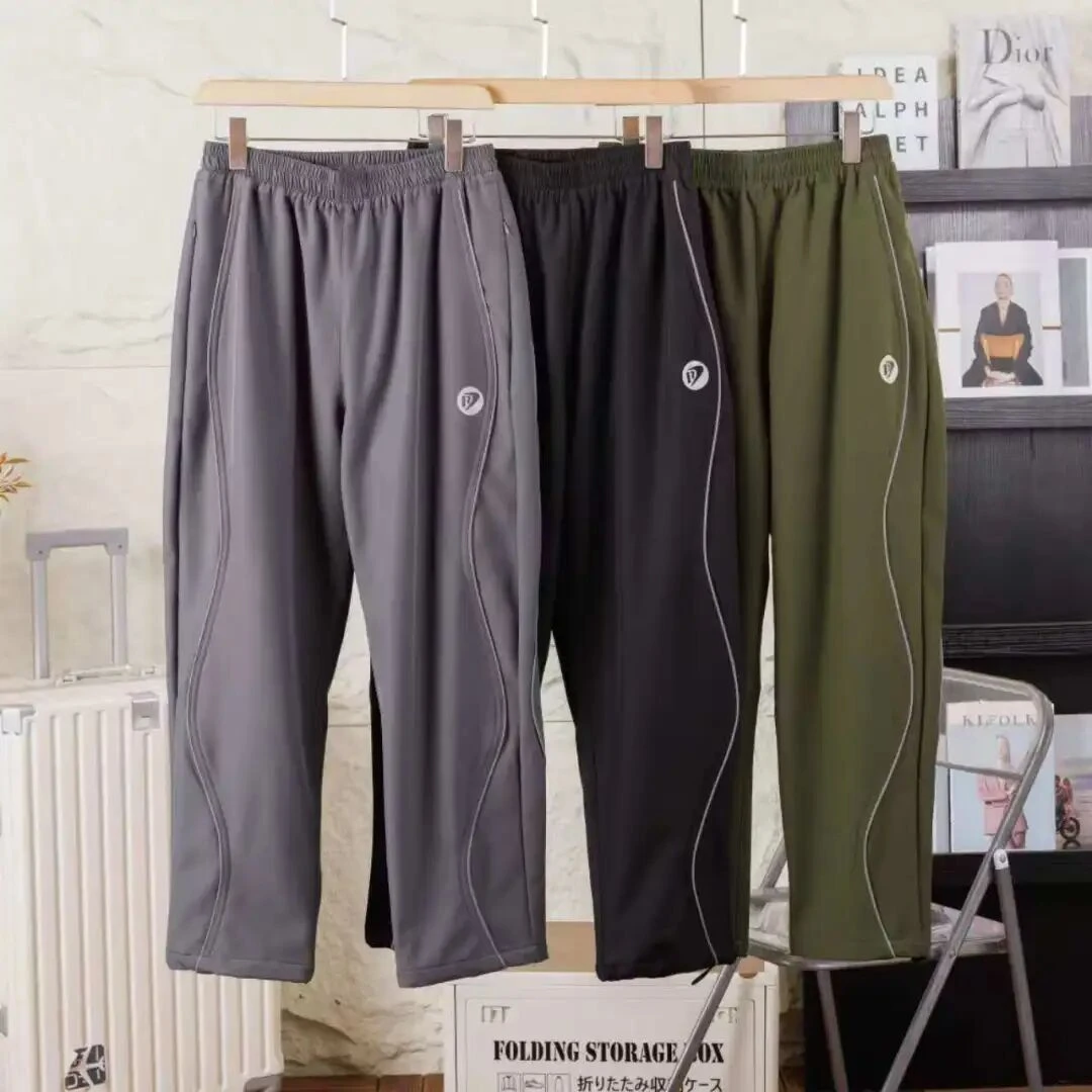 迪家平替 男士秋冬户外山系加绒加厚防水防风宽松直筒休闲裤 男裤