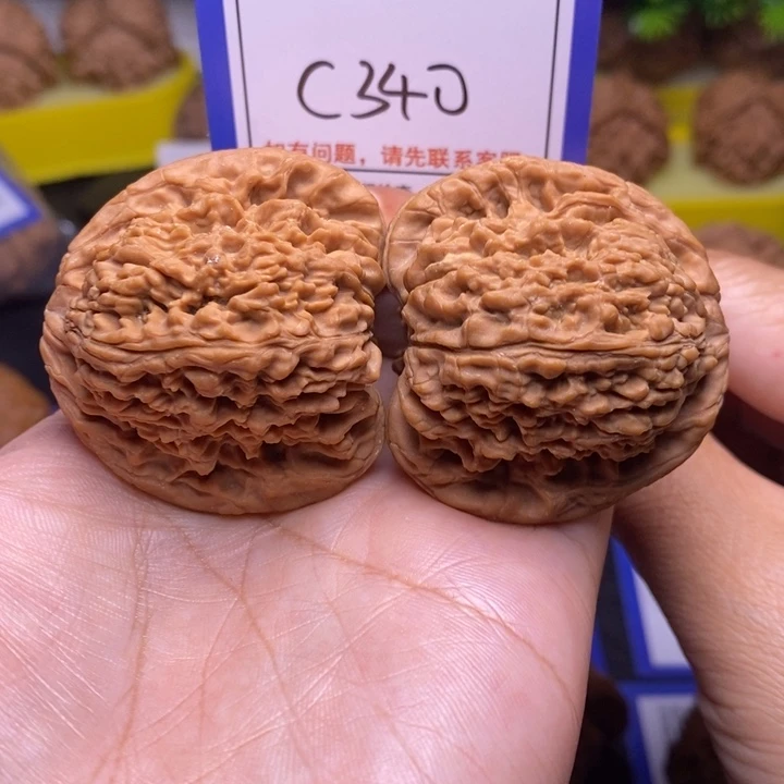 z***z把件桃核43南疆石c340