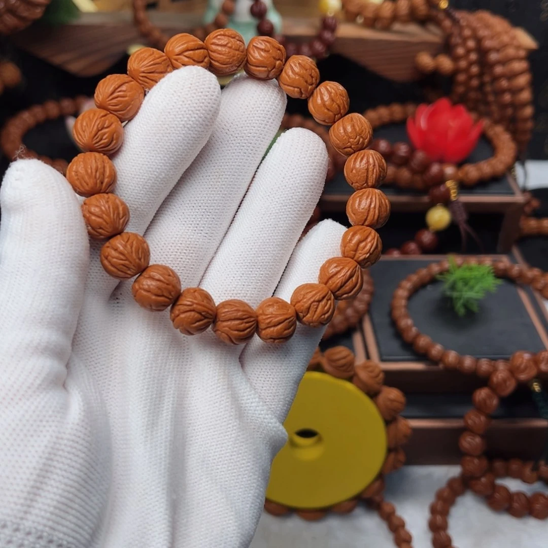 吊坠桃核✨***户12玉龙脊手串