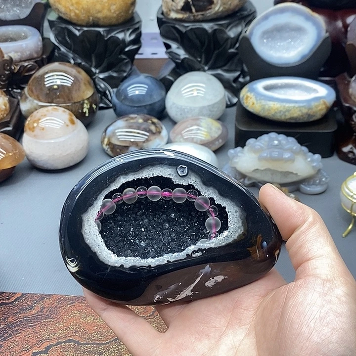 水晶摆件未镶嵌聚宝盆