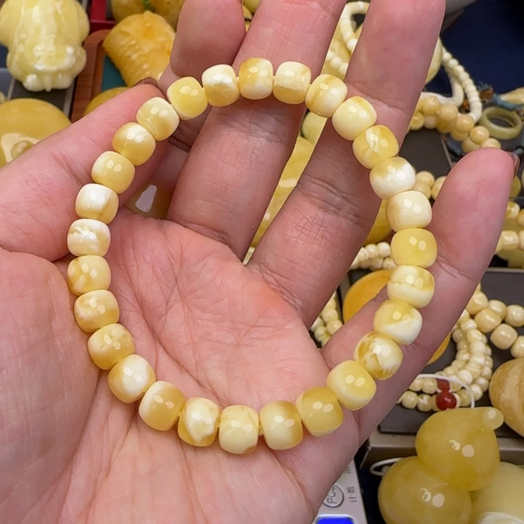 蜜蜡颈饰未镶嵌天然蜜蜡