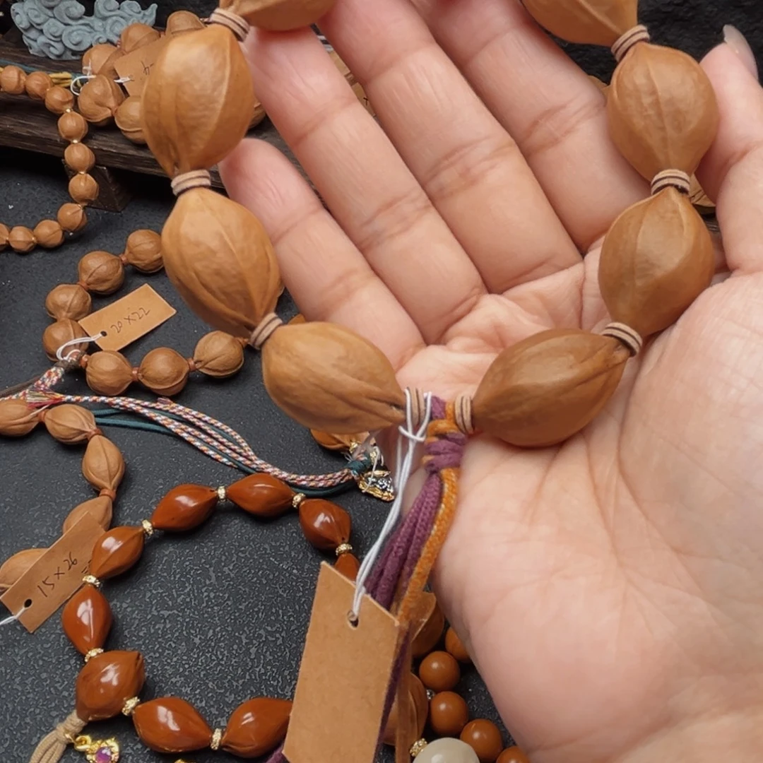 烫***蛋橄榄核手串18.28梅林铁核