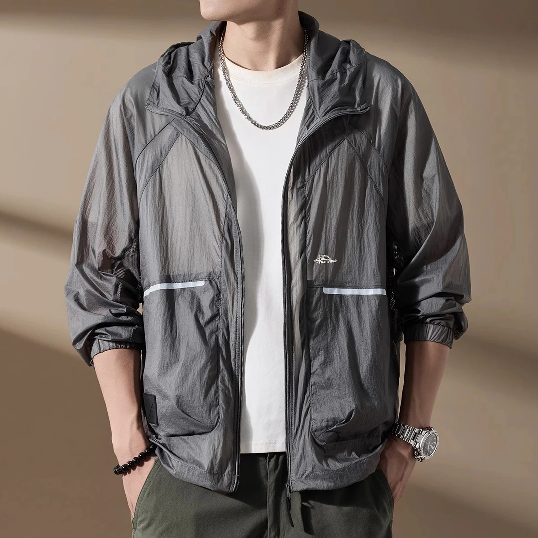 Leekody夏季轻薄UPF50+防紫外线防晒衣男2025年高端户外冰丝外套