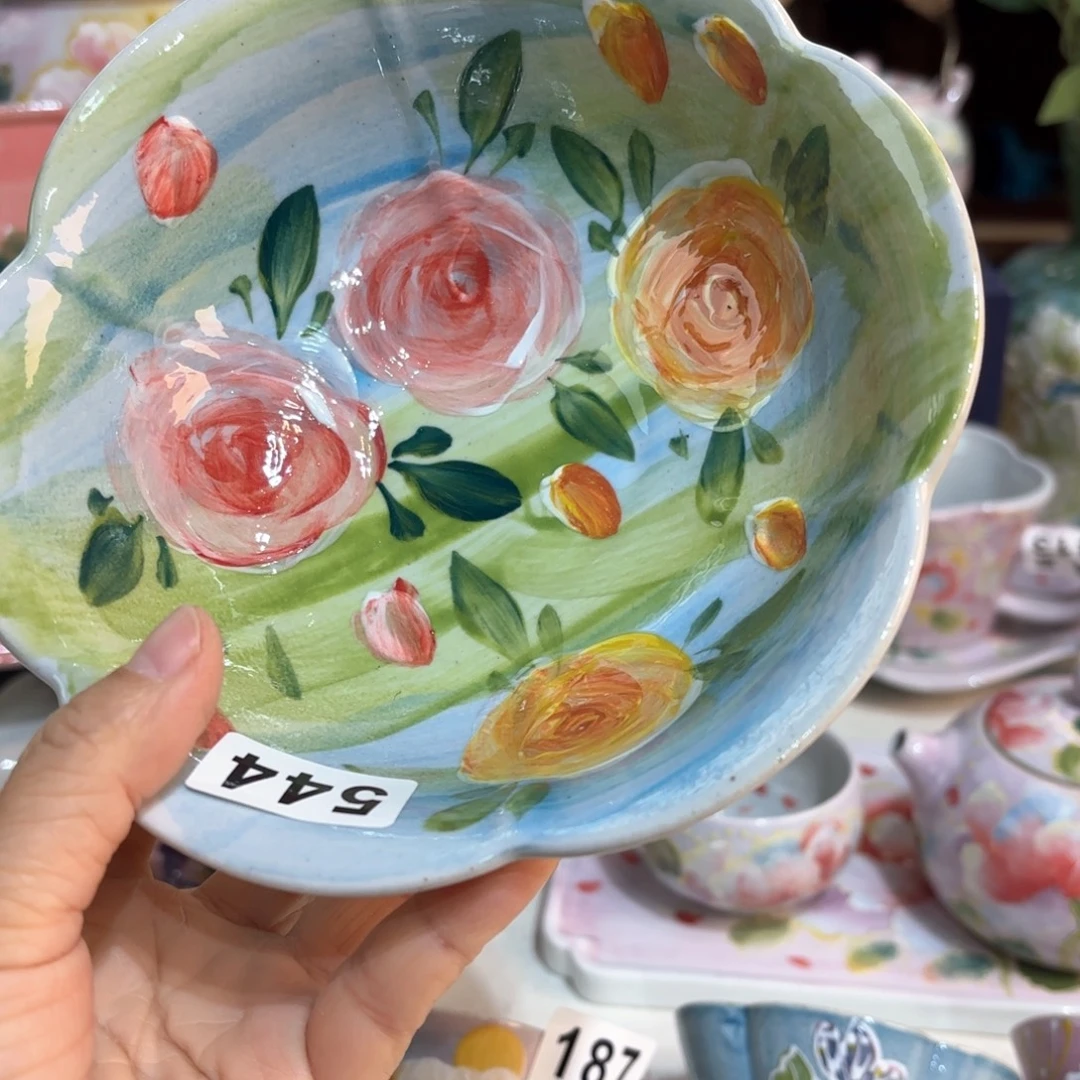 景德镇手绘高温釉下彩陶瓷茶具