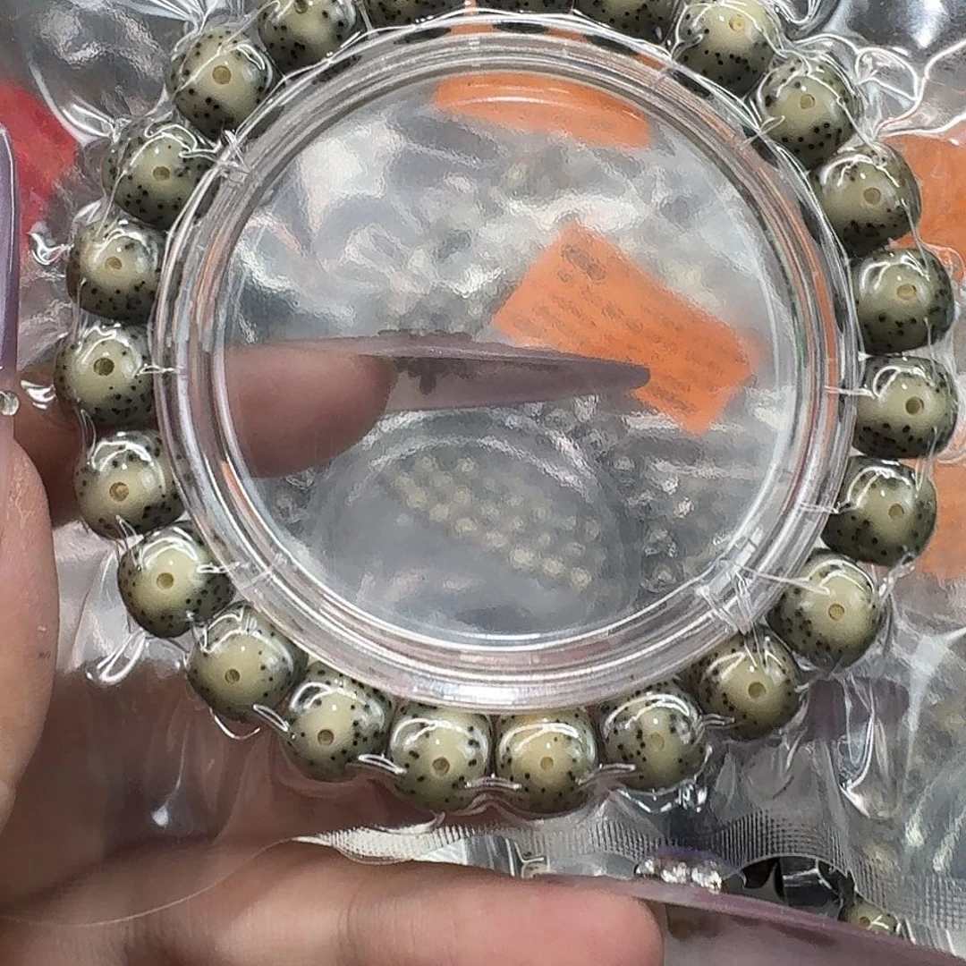 星月菩提手串33殿堂卡姿兰大眼睛绿包白同枝10 9