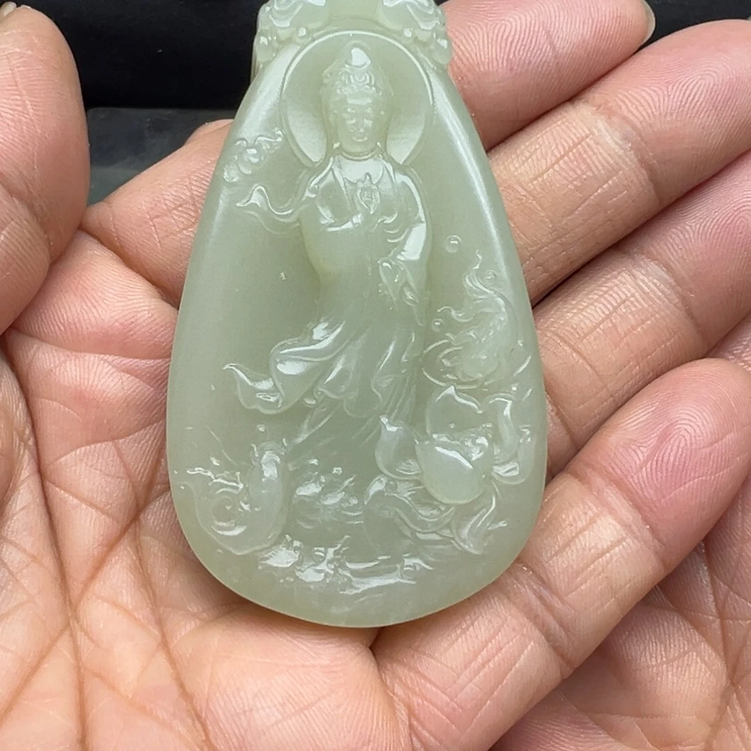 和田玉（糖玉）未镶嵌吊坠(不含链)