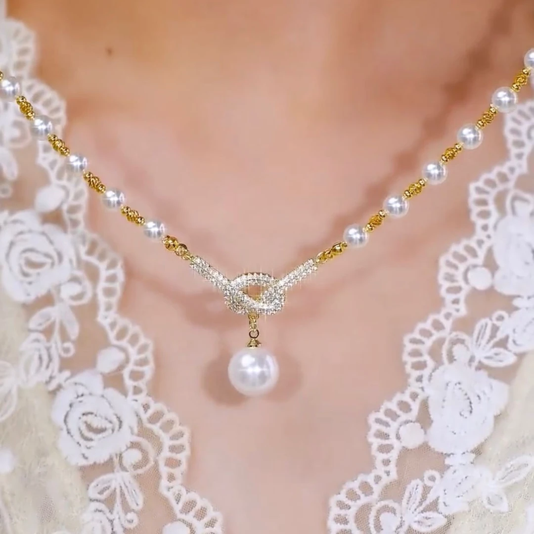 合金项链 轻奢高级感女2025年新款韩气质时尚百搭设计感锁骨链