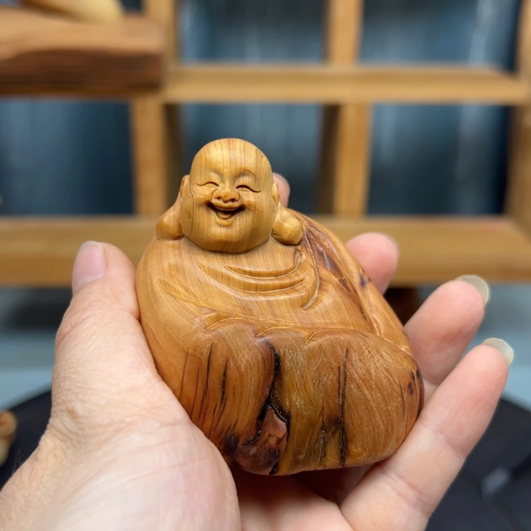 木崖柏木摆件手把件