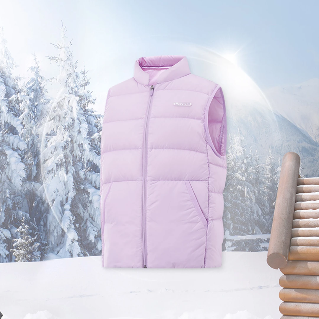 LI-NING/李宁李宁男小大童运动生活系列85%鸭绒羽绒马甲013-4