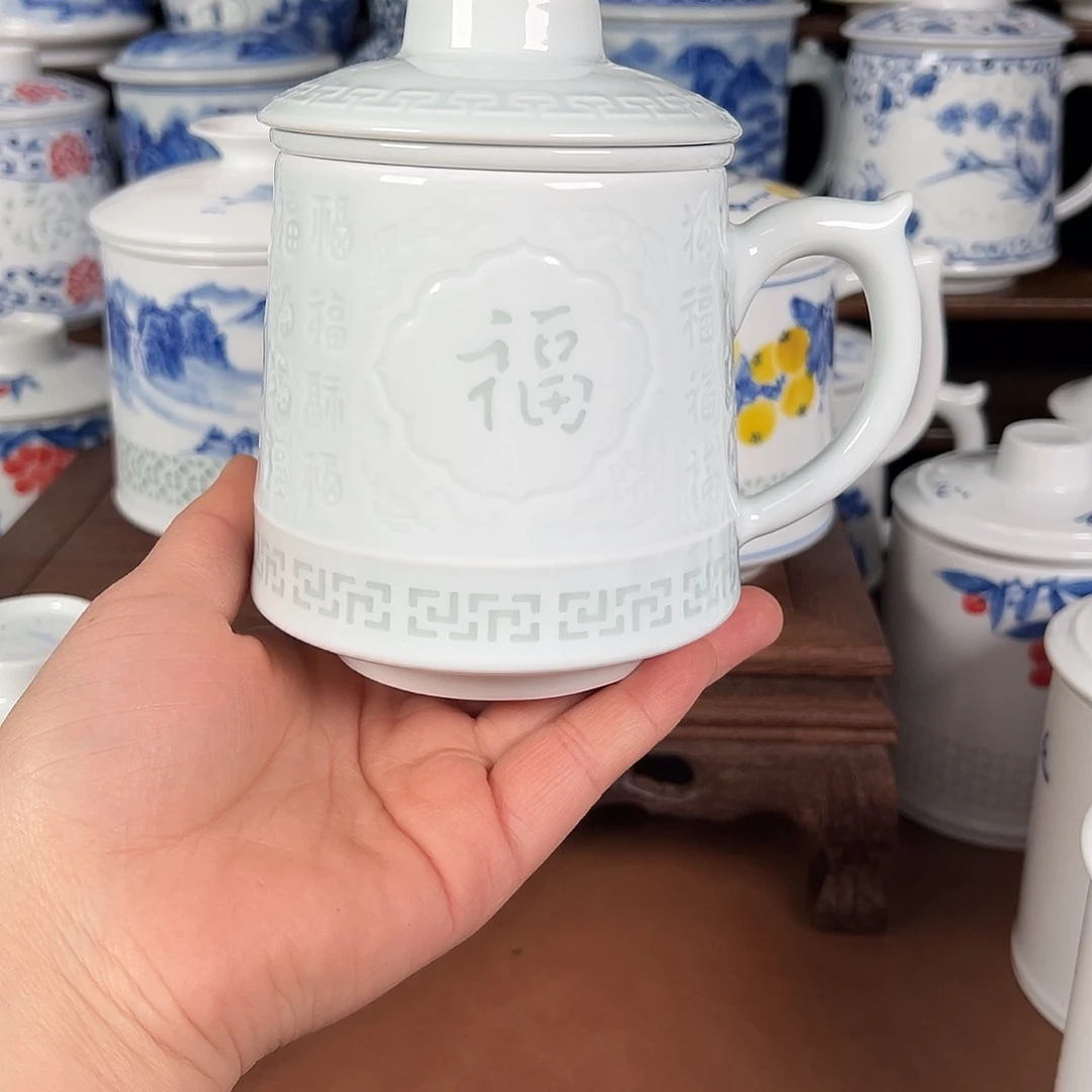 景德镇高温陶瓷办公杯