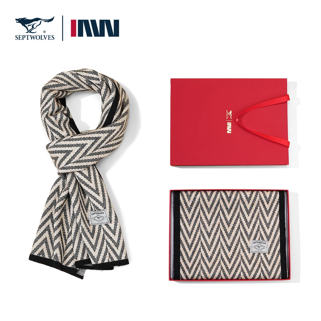 Septwolves/七匹狼秋冬男女通用保暖韩版高档时尚百搭围巾商品图