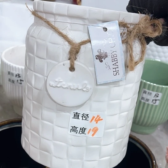 多肉绿植陶瓷花盆9.9包邮