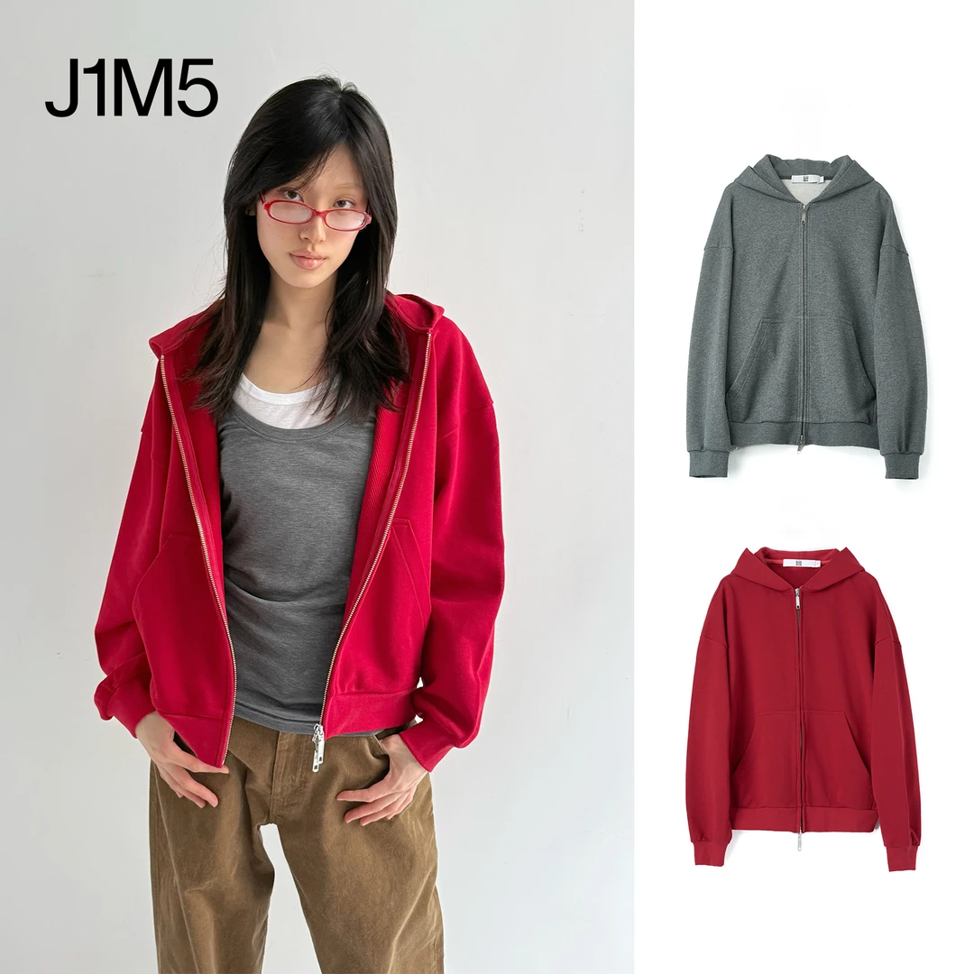 J1M5买手店 对倒DUIDAO 25春夏 拉链运动衫 设计师品牌宽松连帽