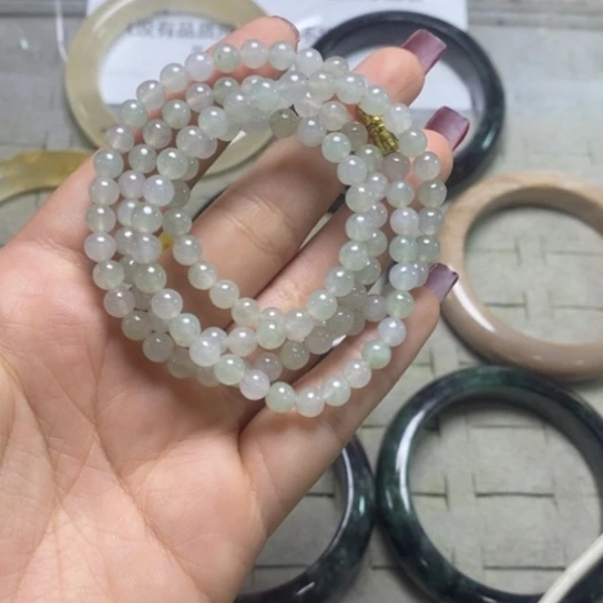 定制翡翠未镶嵌小米珠