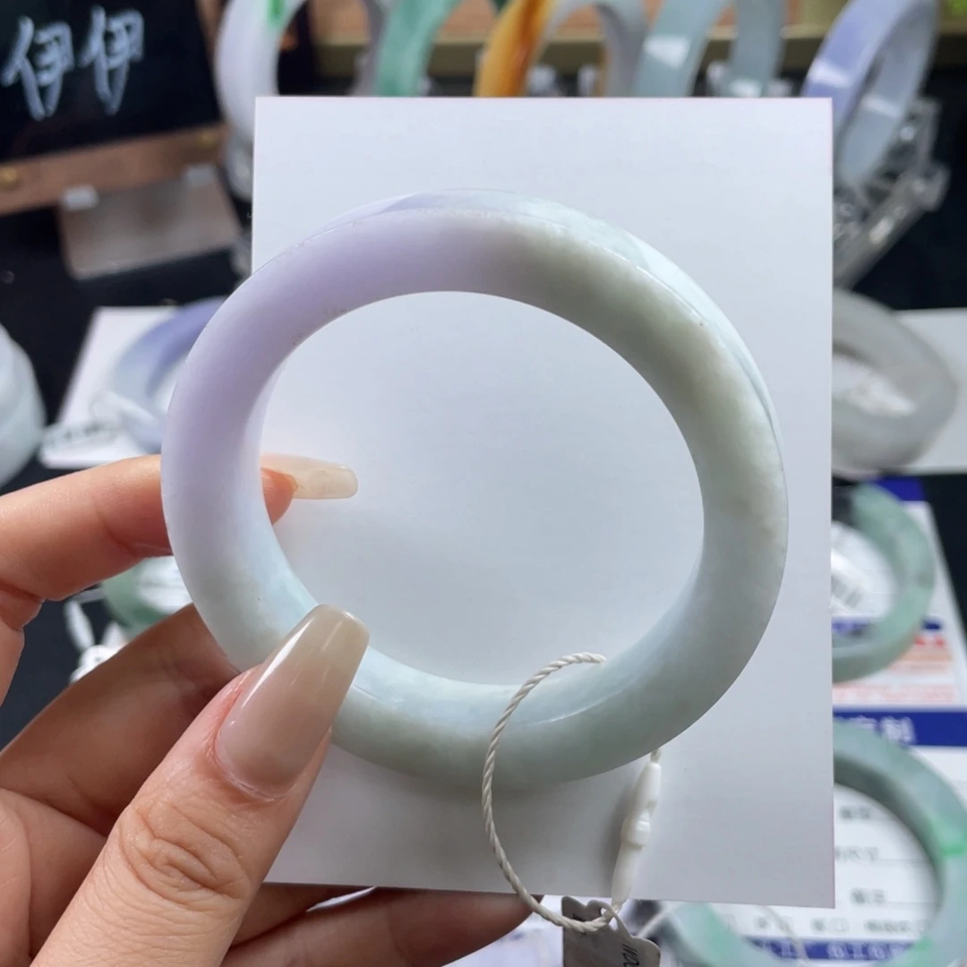 定制翡翠未镶嵌翡翠手镯基地质检发货