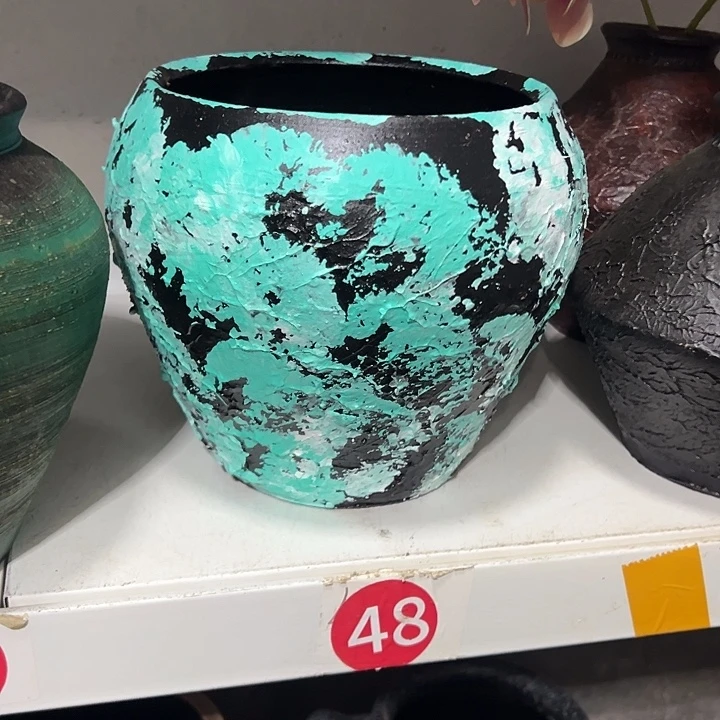 粗陶盆有孔高19口19