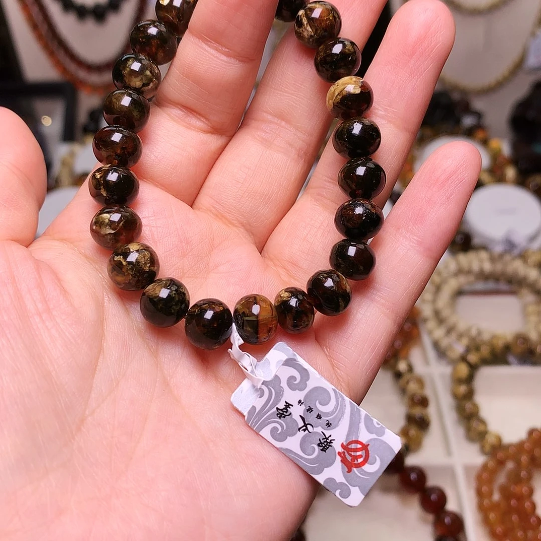 坐***流琥珀未镶嵌裸石琥珀