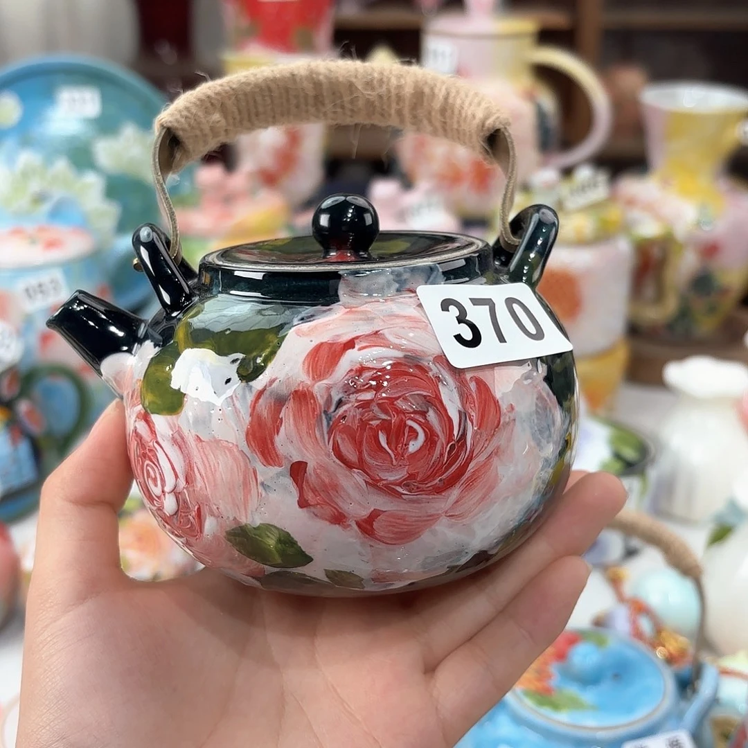 景德镇手绘高温釉下彩陶瓷茶具